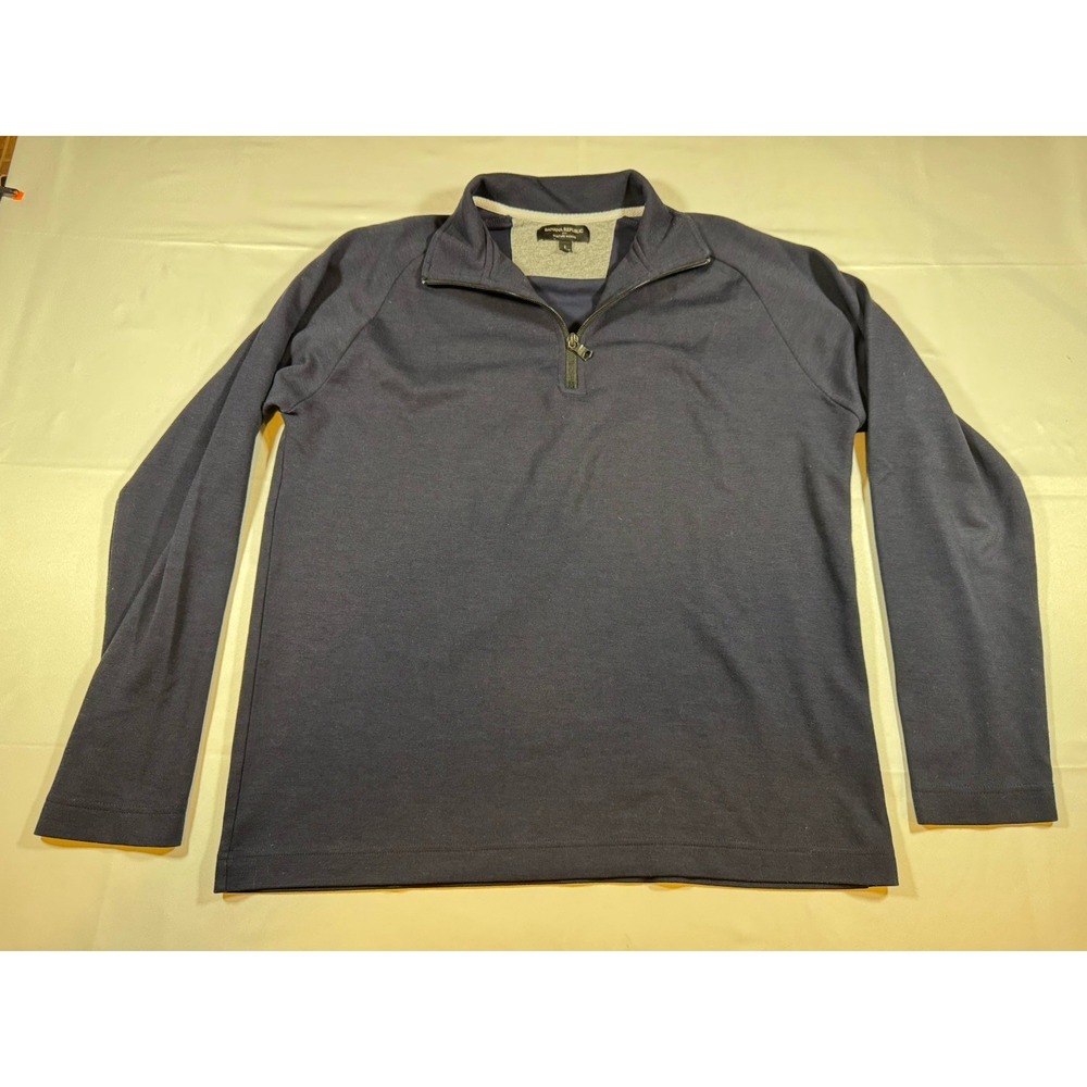 Banana Republic Pullover Mens L Blue 1/4 Zip Sweater